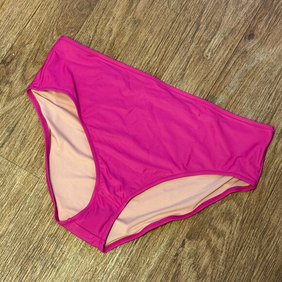 J. Crew Hallie Bikini Bottom in Magenta Orchid Size 2X - Picture 2 of 7